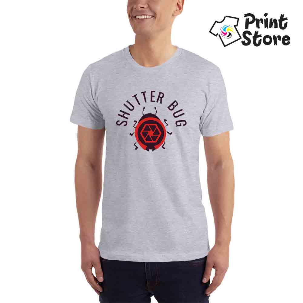 Shutter bug muška siva majica - Print Store