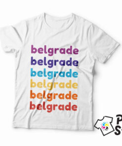 Belgrade muška majica. Originalan poklon za goste Beograda. Online prodavnica Print Store