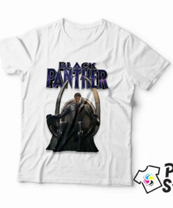 Black Panther muška bela majica sa motivom iz istoimenog filma. Print Store online prodavnica