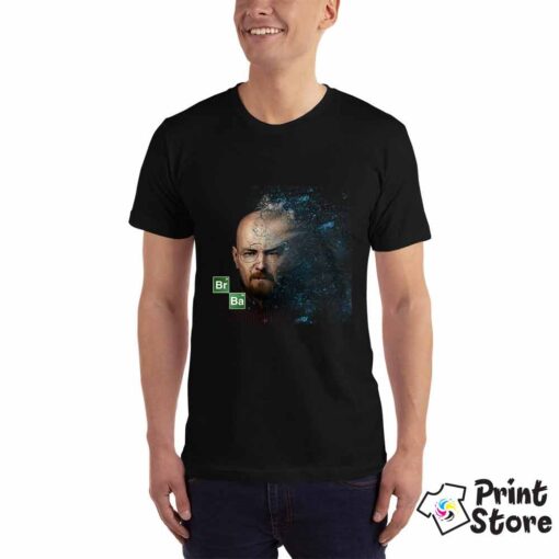 Muška crna majica sa motivom iz popularne serije Breaking bed. Online prodavnica Print Store