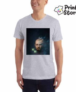 Muška siva majica sa motivom iz popularne serije Breaking bed. Online prodavnica Print Store
