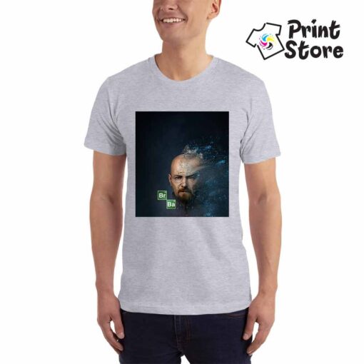 Muška siva majica sa motivom iz popularne serije Breaking bed. Online prodavnica Print Store