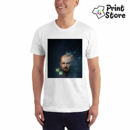 Muška bela majica sa motivom iz popularne serije Breaking bed. Online prodavnica Print Store