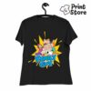 Motivi iz serije Family Guy. Ženska crna majica Print Store