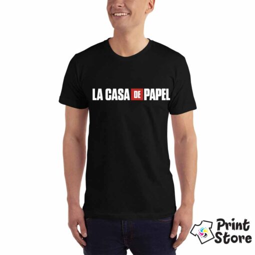 La casa de papel muške crne majice. Print Store