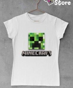 Minecraft bele ženske majice u online prodavnici Print Store