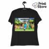 Crna ženska majica MInecraft, možete pronaći ostale modele u online prodavnici Print Store