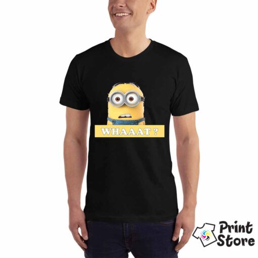 Minions muška crna majica, What? Print Store online prodavnica