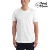 Muška bela basic majica kratak rukav, 100% pamuk vrhunski kvalitet. Print Store online prodavnica