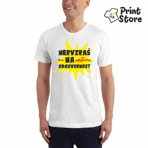 Muške majice - Nerviraš me na sopstvenu odgovornost - Image 3