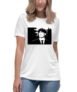 Ženska bela majica Peaky Blinders crni portret. Print Store prodavnica