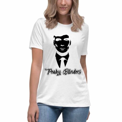 Peaky Blinders ženska bela majica. Motivi iz popularne serije. Print Store