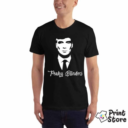 Peaky Blinders muška crna majica. Motivi iz popularne serije.