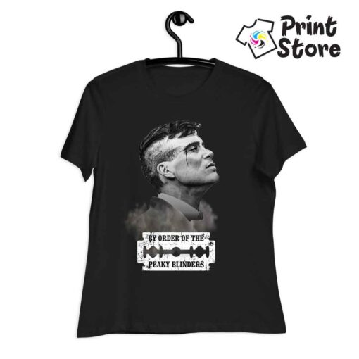 Ženska crna majica sa štampom Peaky Blinders. Print Store prodaja majica