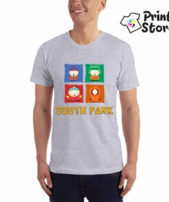 Muška siva majica sa motivom iz popularne animirane američke serije South Park. Online prodavnica Print Store