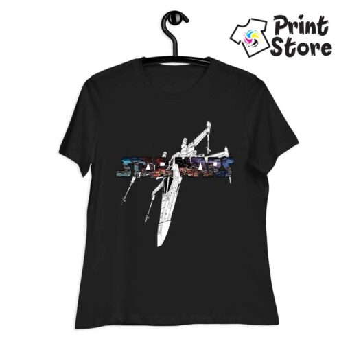 Ženska crna majica Star Wars. Print Store online prodavnica