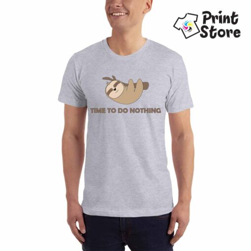 Muška siva majica , time to do nothing. Print Store online prodavnica majica