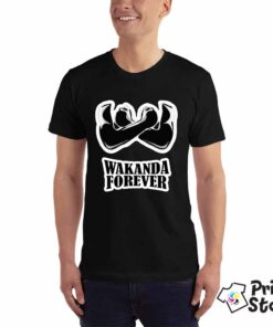 Wakanda Forever muška crna majica. Print Store online prodavnica