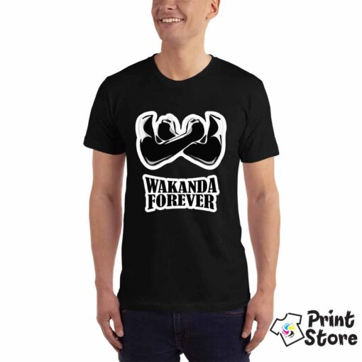 Wakanda Forever muška crna majica. Print Store online prodavnica