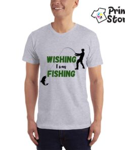 Majice sa motivima ribolova, Wishing I was Fishing . Print Store