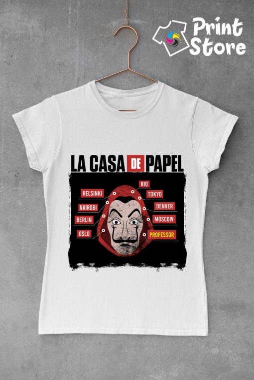 Ženske majice - La Casa De Papel - Gradovi