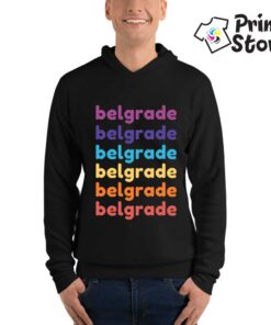 Duksevi sa kapuljačom Belgrade - Za sve ljubitelje glavnog grada Srbije. Print Store