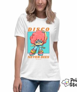 Bela ženska majica - Disco never dies - Print Store online shop
