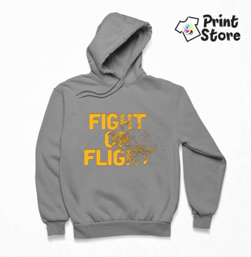 Fight or flight duks sivi - Dizajnirajte svoj duks uz pomoć online dizajnera Print Store