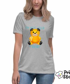 Ženska siva majica - Print Store - I'm not your friend