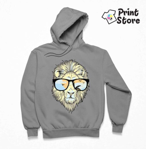 Lav sivi urban duks sa kapuljačom - Print Store online shop