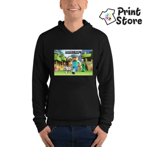 Duks crni sa kapuljačom - Mincraft Print Store
