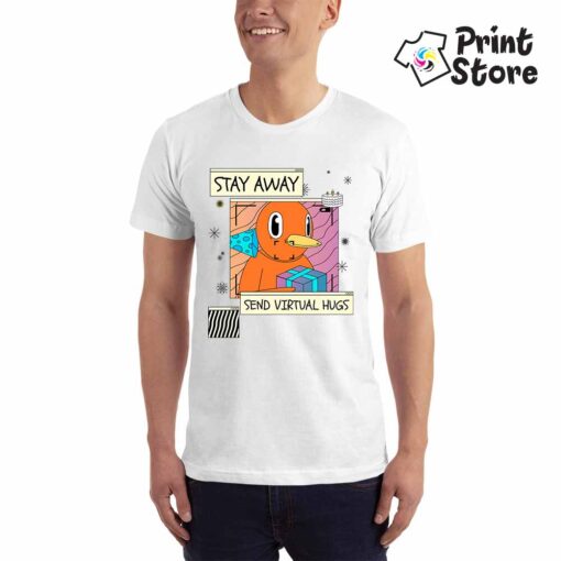 Muške majice u online shopu Print Store - Stay Away send virtual hugs
