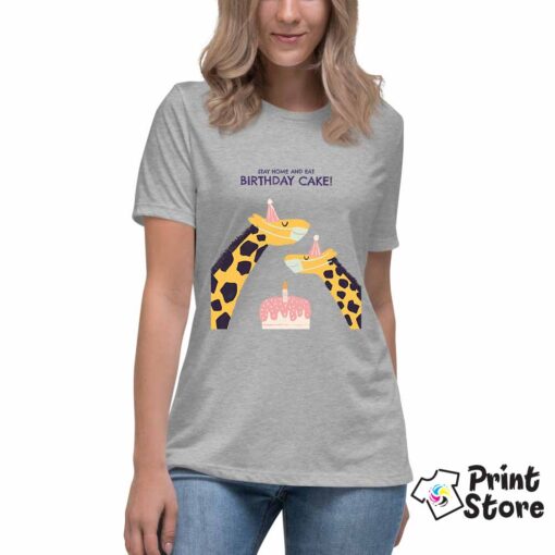 Stay home and eat Birthday cake - Print Store majice sa štampom