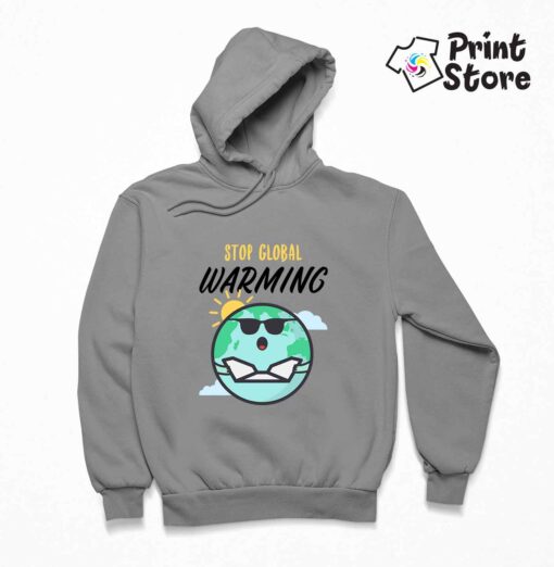 Muška dukserica, Stop global warming - Print Store