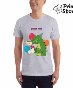 Welcome my virtual birthday party - muška siva majica - Print Store