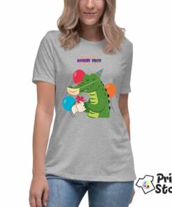 Welcome my virtual birthday party - Ženska siva majica - Print Store