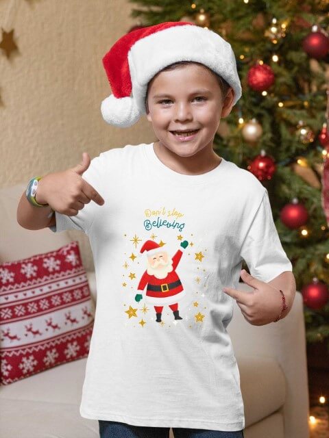Don't stop believing, novogodišnje majice za dečake. Print Store online prodavnica