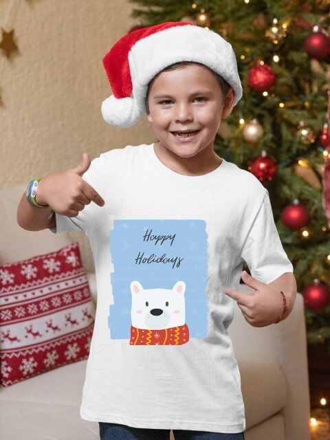 Happy Holidays meda, majice za dečake