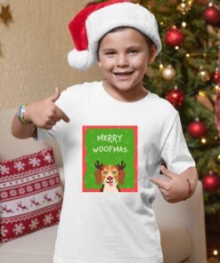 Merry Woofmas novogodišnje majice za dečake. Print Store online prodavnica
