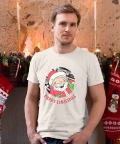 Muška novogodišnja majica Merry Christmas deda. Novogodišnji pokloni u Print Store online shopu.
