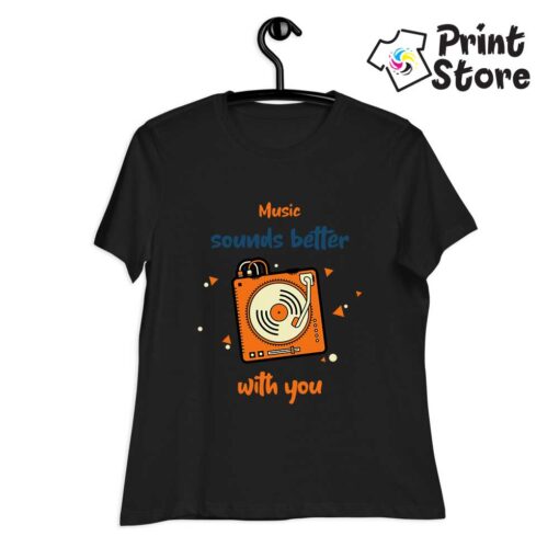Music sounds better with you - majice sa muzičkim motivima