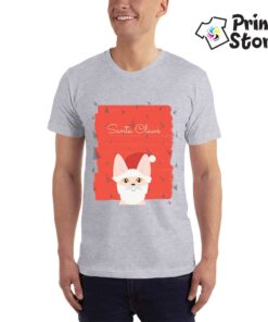 Santa Claus siva majica sa štampom - Print Store online shop
