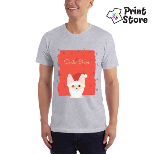 Santa Claus siva majica sa štampom - Print Store online shop