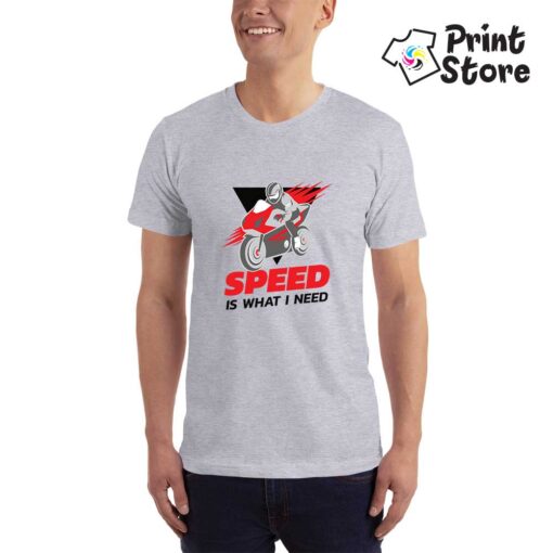 Muška siva majica - Speed is what I need