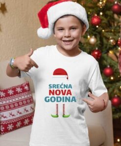 Srećna nova godina, majice za dečake. Dečije majice Print Store