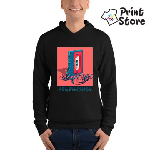 Duksevi sa kapuljačomcrna boja - The '80s called - Print Store online shop