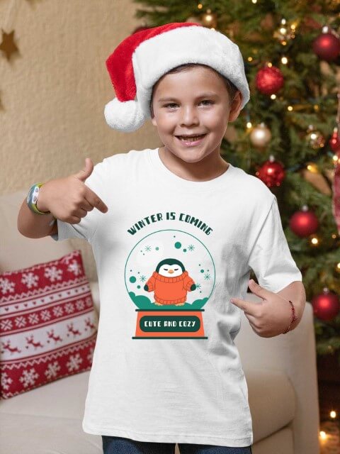 Winter is coming novogodišnje majice za dečake. Print Store