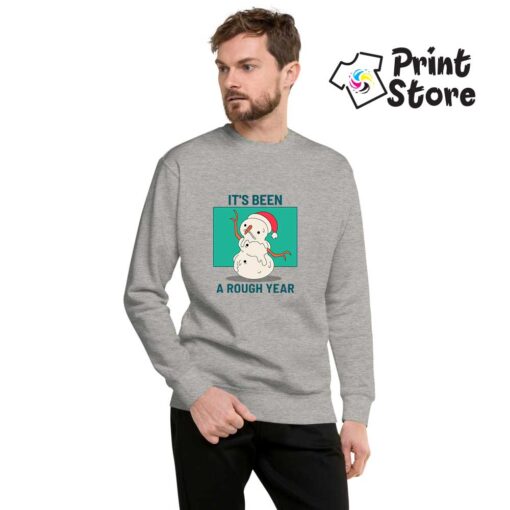 It's been rough year sivi muški duks u online shopu Print Store