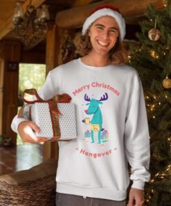 Merry Christmas Hangover beli muški duks. Super ponuda poklona za Novu godinu u online prodavnici Print Store.