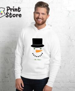 Mr. Snow duks sa kapuljačom - Print Store novogodišnji duksevi